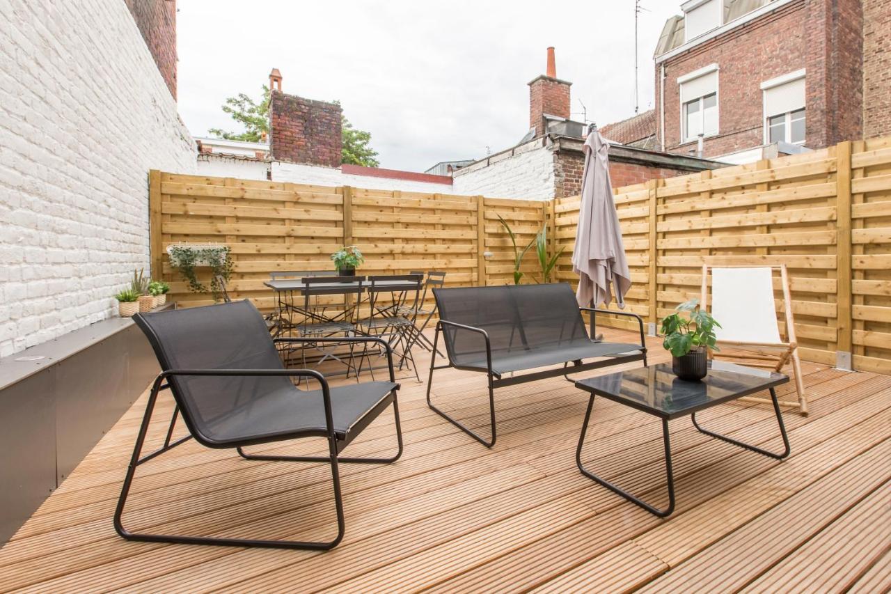 Appartement Spacieux Et Moderne 4 Chambres A 5Mn A Pieds Republique Lille Luaran gambar